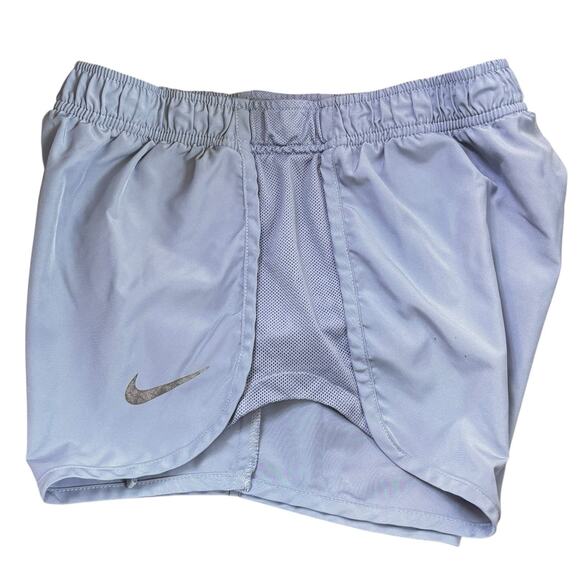 Nike Dri-fit Tempo Light Blue Running Shorts Built In Brief Small 3” Inseam* - Picture 5 of 8